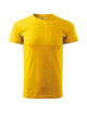 Adler MALFINI Herren T-Shirt Basic 129 gelb, Computer-Sticklogo