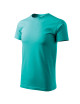 Adler MALFINI Herren T-Shirt Basic 129, smaragdgrüne Computerstickerei