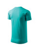 Adler MALFINI Herren T-Shirt Basic 129, smaragdgrüne Computerstickerei
