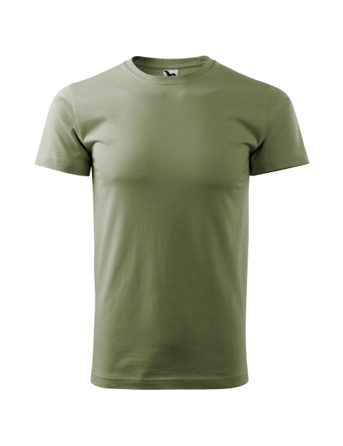 Adler MALFINI Koszulka męska Basic 129 jasny khaki haft komputerowy