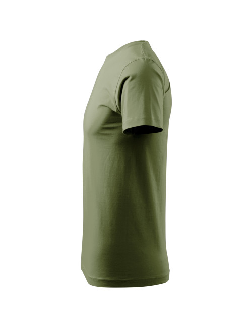 Adler MALFINI Herren T-Shirt Basic 129, helles Khaki, Computerstickerei
