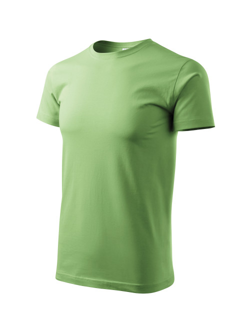 Adler MALFINI Herren T-Shirt Basic 129 Erbsen, Computer-Sticklogo
