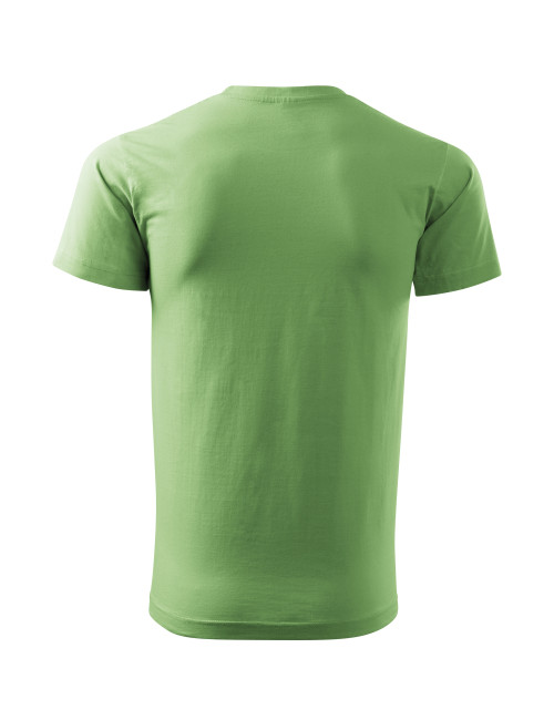 Adler MALFINI Herren T-Shirt Basic 129 Erbsen, Computer-Sticklogo