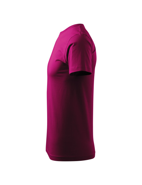 Adler MALFINI Herren T-Shirt Basic 129 fuchsiarote Workwear-Stickerei