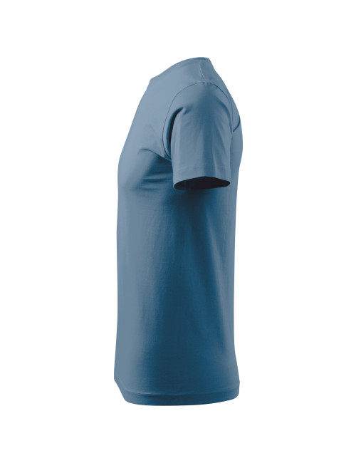 Adler MALFINI Herren T-Shirt Basic 129 Denim-Bekleidung, Stickerei Ihres Logos