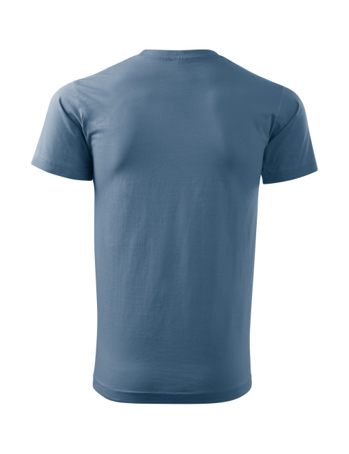 Adler MALFINI Herren T-Shirt Basic 129 Denim-Bekleidung, Stickerei Ihres Logos