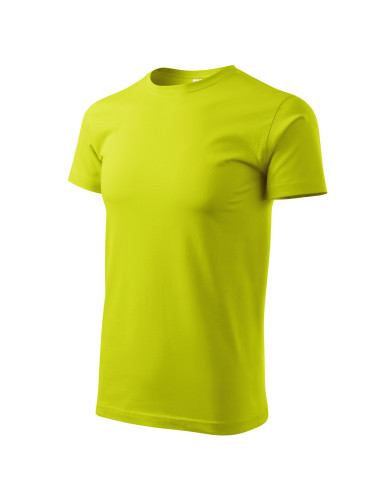 Adler MALFINI Men`s T-shirt Basic 129 lime workwear with embroidery