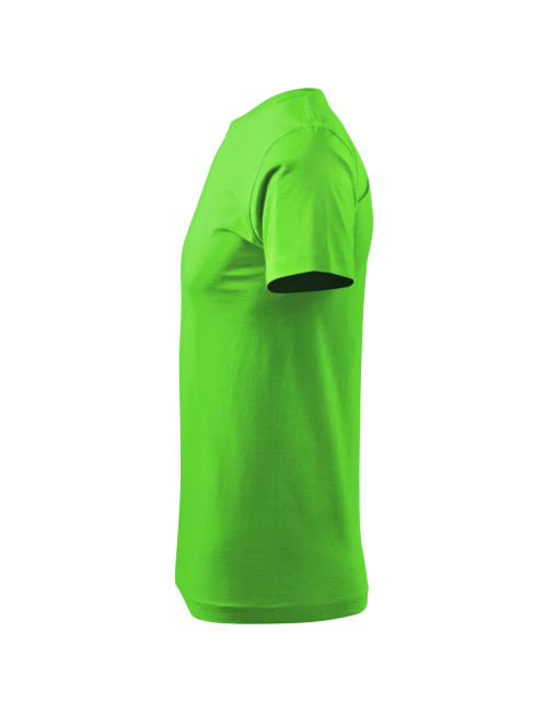 Adler MALFINI Herren T-Shirt Basic 129 grüner Apfel Computerstickerei