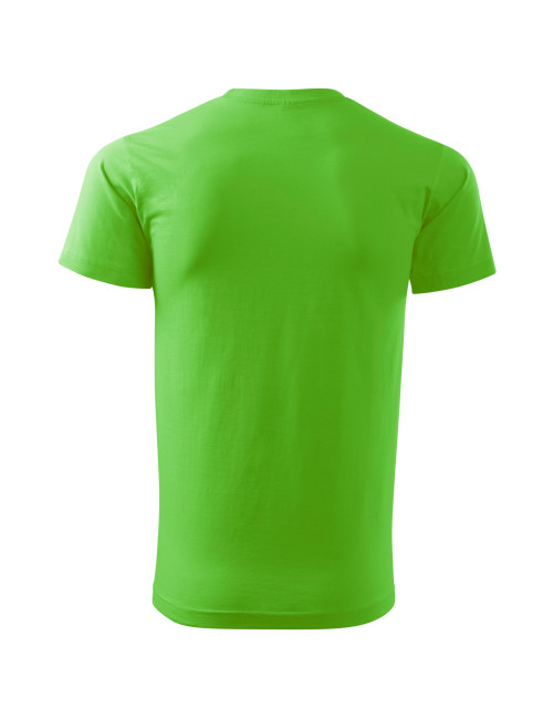 Adler MALFINI Herren T-Shirt Basic 129 grüner Apfel Computerstickerei