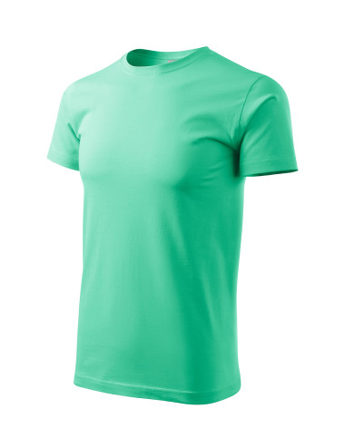 Adler MALFINI Men`s T-shirt Basic 129 mint computerized logo embroidery