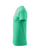 Adler MALFINI Herren T-Shirt Basic 129 Mint, Computer-Sticklogo