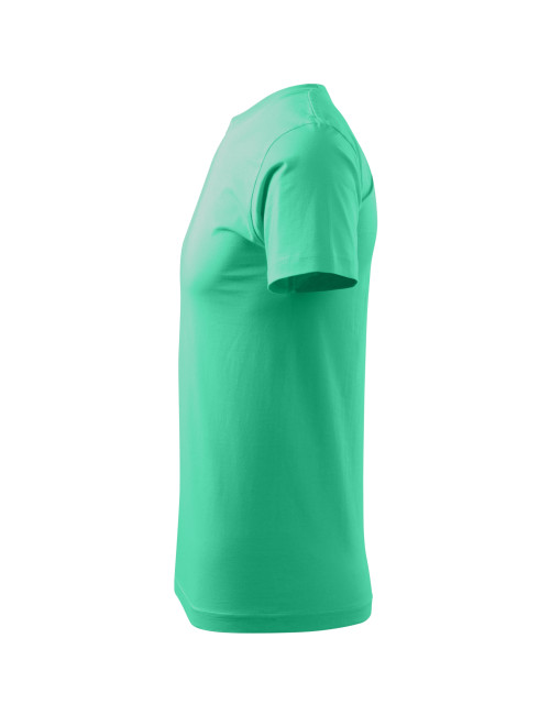 Adler MALFINI Herren T-Shirt Basic 129 Mint, Computer-Sticklogo