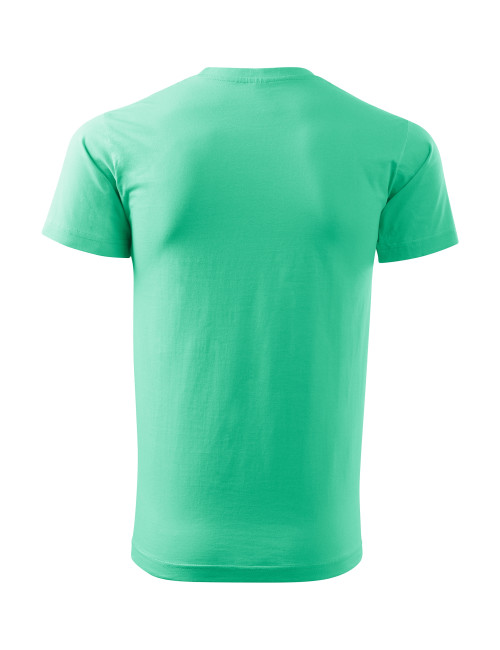Adler MALFINI Herren T-Shirt Basic 129 Mint, Computer-Sticklogo