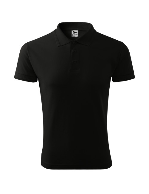 Adler MALFINI Koszulka polo męska Pique Polo 203 czarny