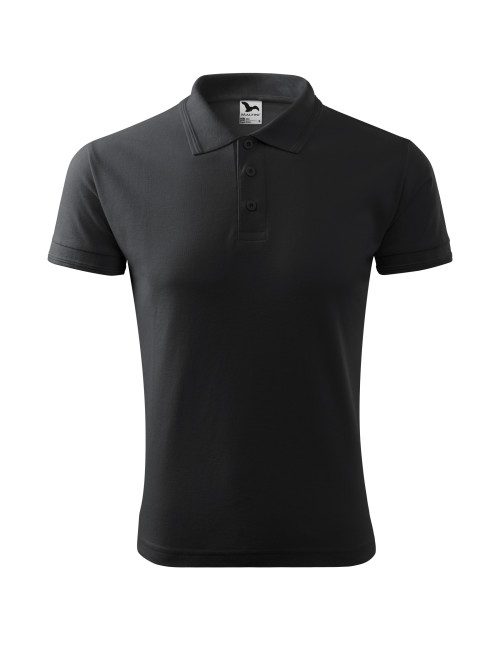 Herren Poloshirt Piqué Polo 203 Ebenholzgrau Adler Malfini