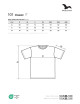 Unisex T-Shirt Adler Malfini Classic 101 Weiß