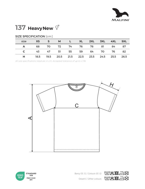Koszulka unisex heavy new 137 zieleń butelkowa Adler Malfini