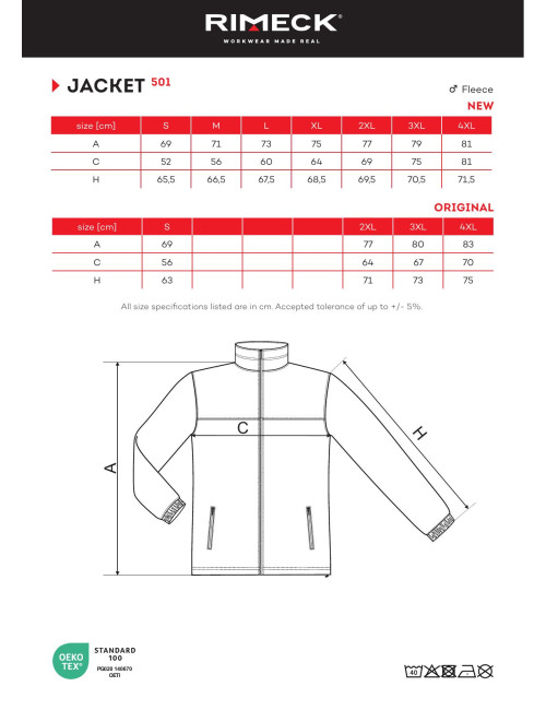 Herren Fleece Rimeck Jacket 501 Weiß