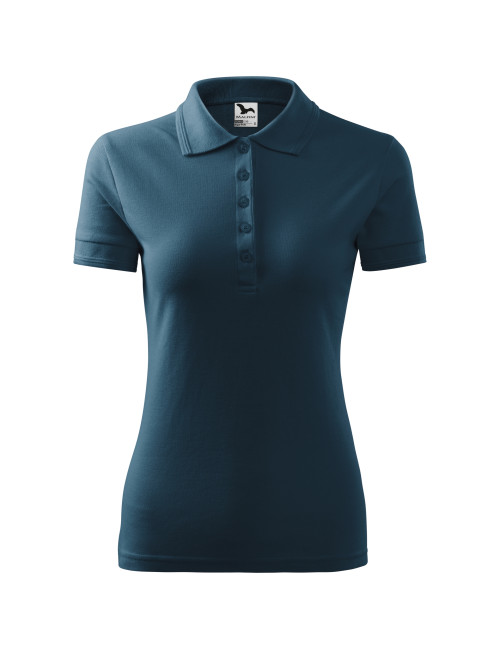 Damen-Poloshirt Pique Polo 210 Marineblau Adler Malfini