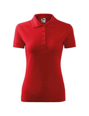 Damen-Poloshirt Pique Polo 210 rot Adler Malfini