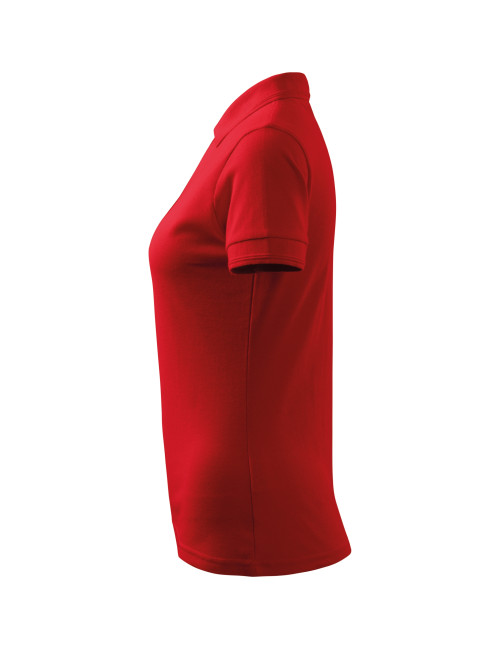 Ladies polo shirt pique polo 210 red Adler Malfini
