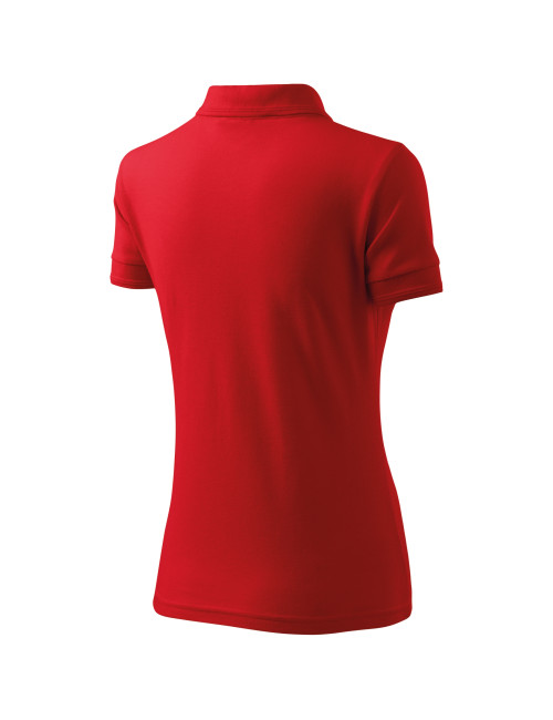 Ladies polo shirt pique polo 210 red Adler Malfini