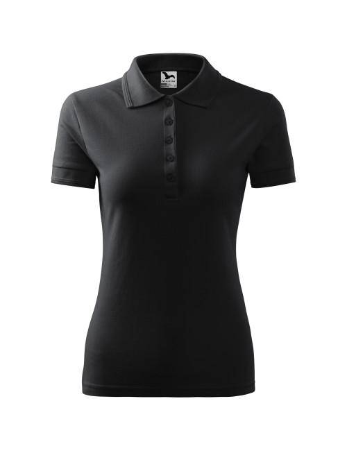 Ladies polo shirt pique polo 210 ebony gray Adler Malfini