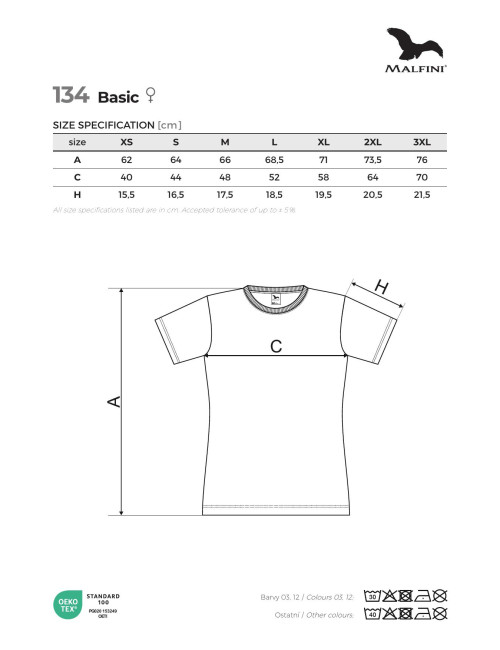 Adler Malfini 134 Khaki Basic Damen T-Shirt