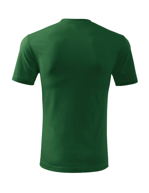 Adler MALFINI Herren T-Shirt Classic New 132 flaschengrüne Stickerei