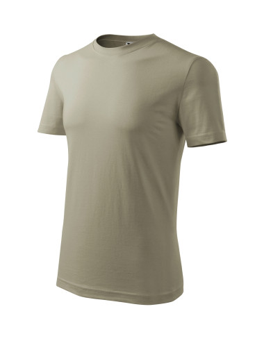 Adler MALFINI Men`s T-shirt Classic New 132 light khaki clothing embroidery