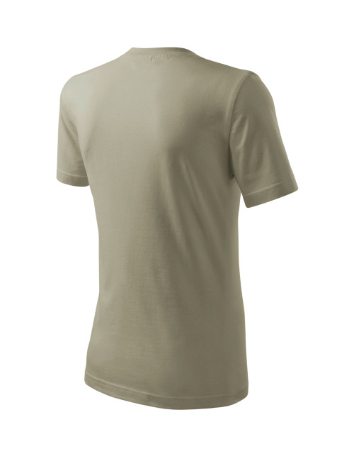 Adler MALFINI Herren T-Shirt Classic New 132 hellkhakifarbene Bekleidungsstickerei