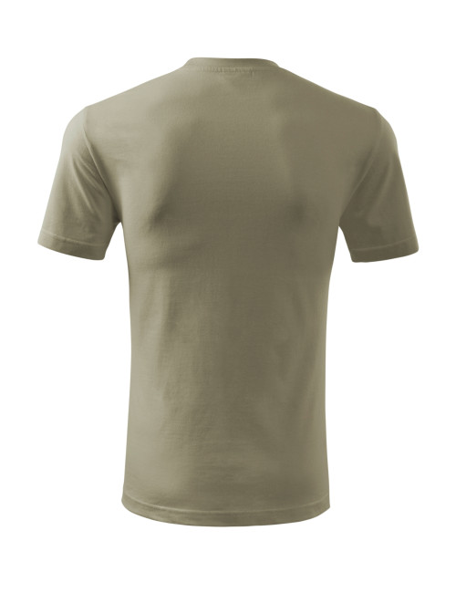 Adler MALFINI Herren T-Shirt Classic New 132 hellkhakifarbene Bekleidungsstickerei