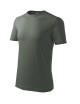 Adler MALFINI Herren T-Shirt Classic New 132 dunkelkhakifarbene Logo-Stickerei