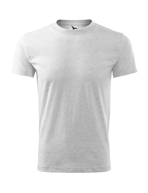 Adler MALFINI Herren T-Shirt Classic New 132 hellgrau meliert zum Besticken