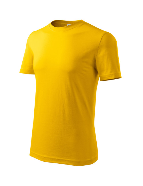 Adler MALFINI Herren T-Shirt Classic New 132 gelbe Kleidung mit Stickerei