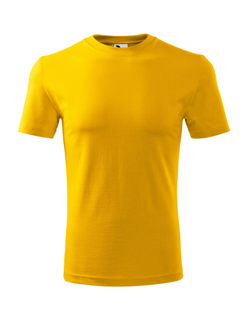Adler MALFINI Herren T-Shirt Classic New 132 gelbe Kleidung mit Stickerei