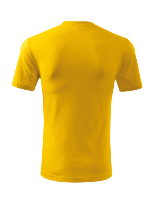 Adler MALFINI Herren T-Shirt Classic New 132 gelbe Kleidung mit Stickerei