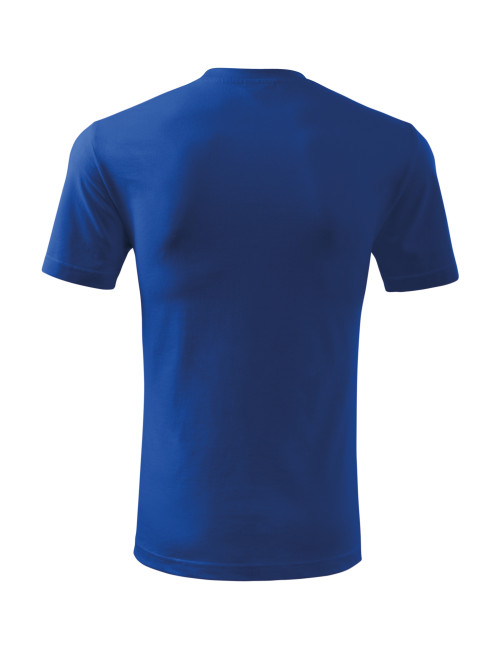 Adler MALFINI Herren T-Shirt Classic New 132, Kornblumenblau, Computerstickerei