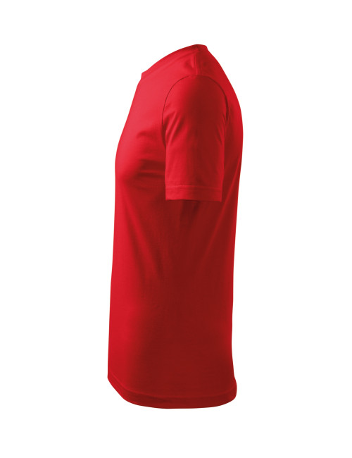 Adler MALFINI Herren T-Shirt Classic New 132 rote Kleidung mit Stickerei