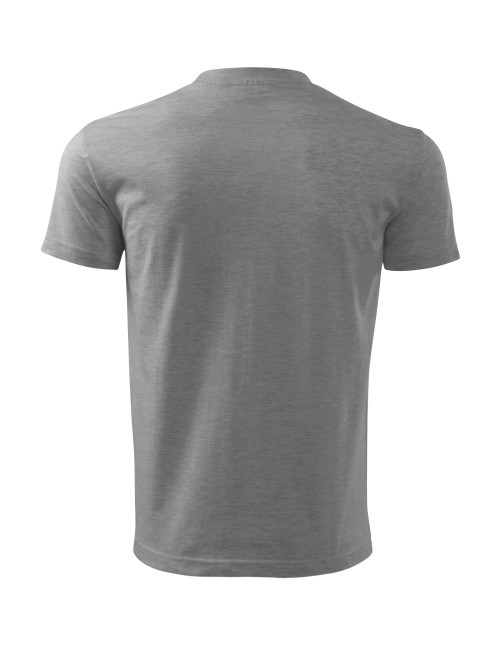 Adler MALFINI Men`s T-shirt Classic New 132 dark gray melange embroidery