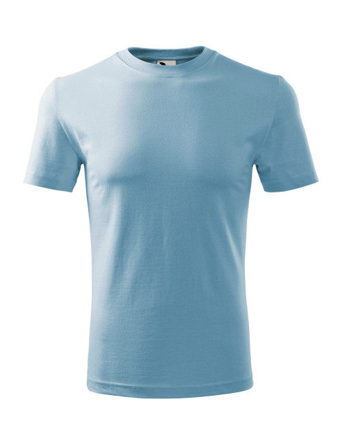 Adler MALFINI Herren T-Shirt Classic New 132, blau, Computerstickerei