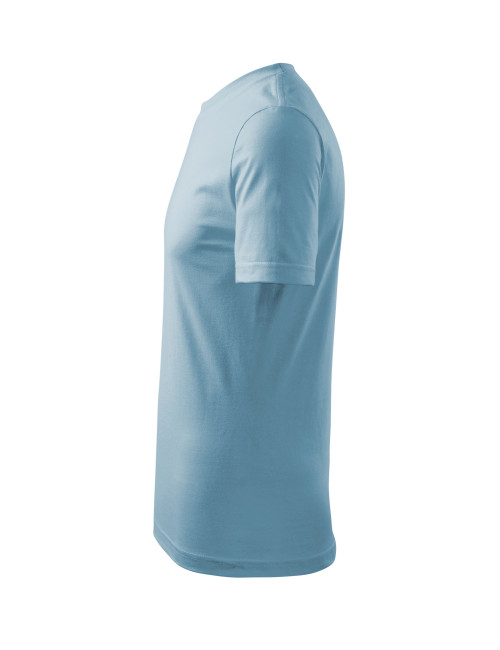 Adler MALFINI Herren T-Shirt Classic New 132, blau, Computerstickerei
