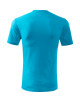 Adler MALFINI Herren T-Shirt Classic New 132 türkisfarbenes Bekleidungs-Sticklogo