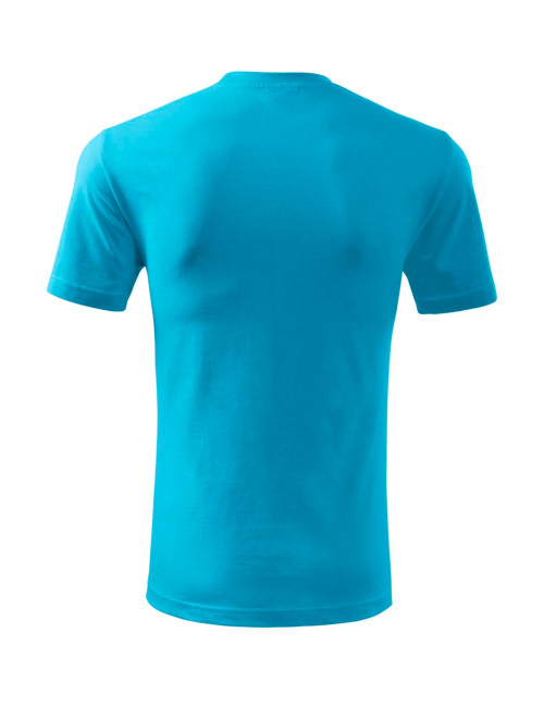Adler MALFINI Men`s T-shirt Classic New 132 turquoise clothing embroidery logo