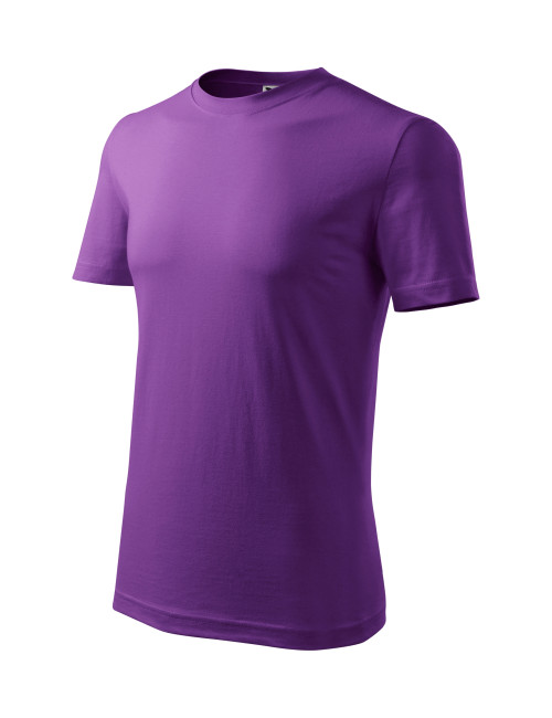 Adler MALFINI Herren T-Shirt Classic New 132 lila Bekleidung mit Stickerei