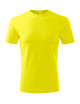 Adler MALFINI Classic New 132 men`s T-shirt lemon logo embroidery