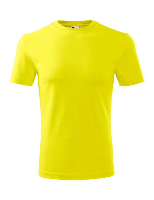 Adler MALFINI Classic New 132 men`s T-shirt lemon logo embroidery