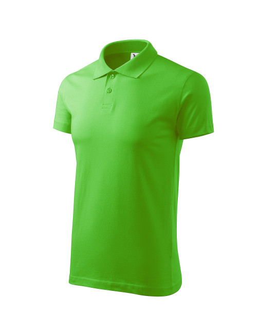 Koszulka polo męska single j. 202 green apple Adler Malfini