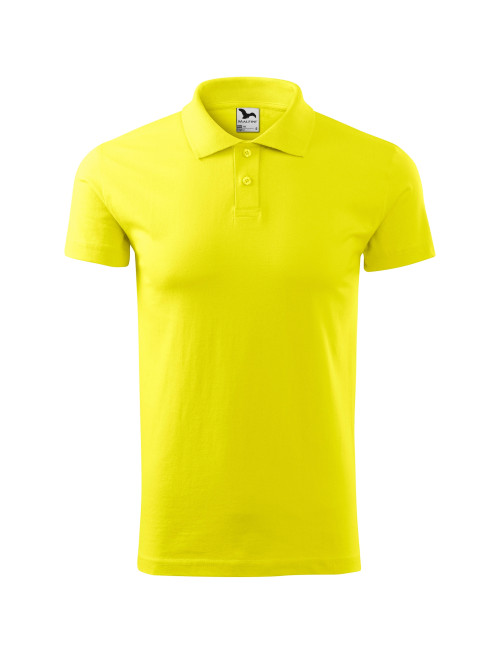 Koszulka polo męska single j. 202 cytrynowy Adler Malfini