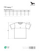 Unisex schweres 110 ebenholzgraues Adler Malfini T-Shirt